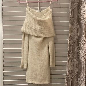 Off the shoulder Sweater Dress